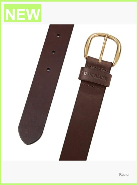 Genuine Leather Belt with Durable Metal Buckle - Adjustable